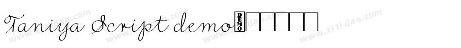 Taniya Script demo字体转换